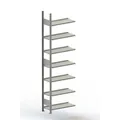 META Steckregal Büro META COMPACT Anbaufeld, RAL 7035 lichtgrau Produktbild