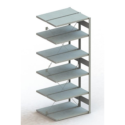 Produktbild von META® - Doppel-Anbauregal CLIP 230 S3 2500 x 1000 x 400 vzk kpl. mit 2 x 6 Böde