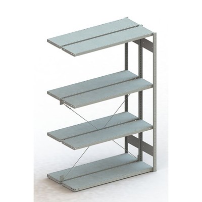 Produktbild von META® - Doppel-Anbauregal CLIP 230 S3 2000 x 1300 x 300 vzk kpl. mit 2 x 4 Böde