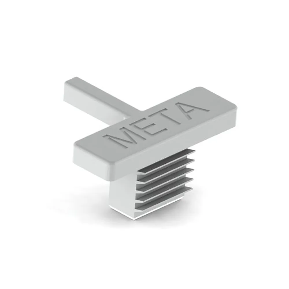 META Abdeckkappe einfach Kunststoff RAL 7035 lichtgrau Produktbild img1 L