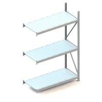 Produktbild von META® - MINI-RACK AR 2200 x 1400 x 650mm verzinkt kpl. mit Stahlpaneele mit 3 B