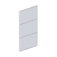 Produktbild von META® - CLIP Rückwand 2000 x 1000 kpl. RAL 7035 allseitig gesickt