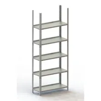 META Schraubregal Büro META COMPACT Grundfeld, RAL 7035 lichtgrau Produktbild