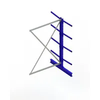 META Kragarmregal META MULTISTRONG L Anbaufeld doppelseitig, RAL 5010 enzianblau Produktbild