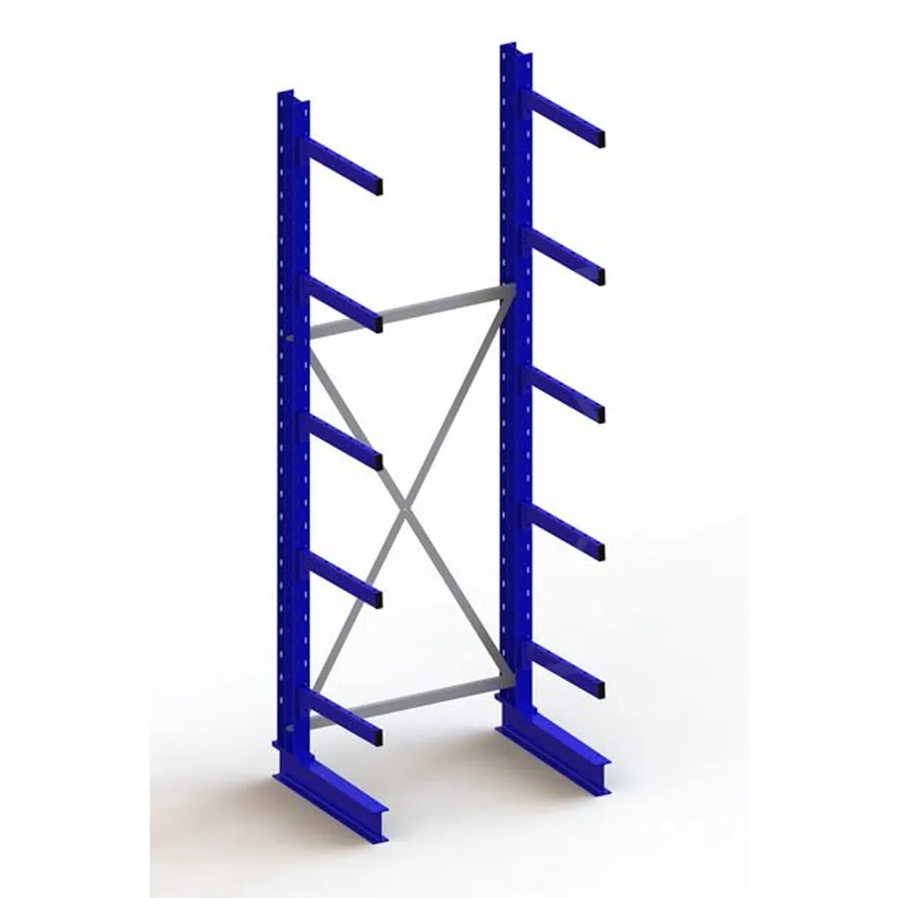 META Kragarmregal META MULTISTRONG M Grundfeld einseitig, RAL 5010 enzianblau Produktbild img1 L