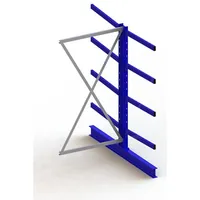 META Kragarmregal META MULTISTRONG M Anbaufeld doppelseitig, RAL 5010 enzianblau Produktbild