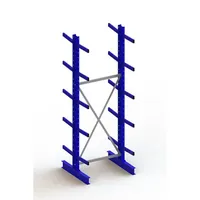 META Kragarmregal META MULTISTRONG M Grundfeld doppelseitig, RAL 5010 enzianblau Produktbild
