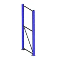 Produktbild von META® - Ständer 85/20 2200 x 800mm RAL 5010 kpl. multipal S mit Schlüssellochun