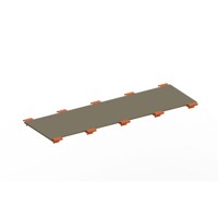 Produktbild von META® - Spanplattenboden 2700 x 800 x 19mm mit abgesetzten Tiefenauflagen für M