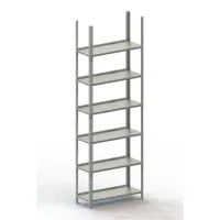 META Schraubregal Büro META COMPACT Grundfeld, verzinkt Produktbild