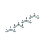 Produktbild von META® - Regalaussteifung, 4 Fixwinkel, 13 Linsenflanschkopfschrauben, verzinkt