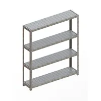 Produktbild von META® - Weitsp.reg. SetH1970xB1700xT400mm verz., Stahlpan. 4 Böden, Fachl. 500k