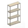META Weitspannregal META SPEED-RACK Komplettregal, mit Spanplatten, verzinkt Produktbild