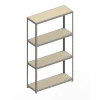 META Weitspannregal META SPEED-RACK Komplettregal, mit Spanplatten, verzinkt Produktbild