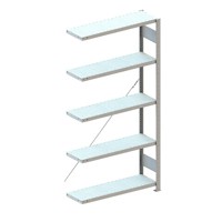 Produktbild von META® - Anbauregal CLIP 230 2000 x 1000 x 300 vzk kpl. mit 5 Böden