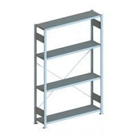 Produktbild von META® - Grundregal CLIP 230 2000 x 1300 x 300 vzk kpl. mit 4 Böden
