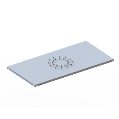 Produktbild von META® - FIX 80 Zusatzboden 1000 x 500mm RAL 7035 kpl. mit Schrauben