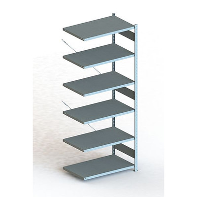 Produktbild von META® - Anbauregal CLIP 150 S3 2500 x 1000 x 600 RAL 7035 kpl. mit 6 Böden