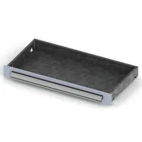 Produktbild von META® - Schublade 1000x100x400 RAL 7035/vz. 70kg Vollausz. Ausz.sperre Bef.mate