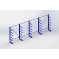 META Kragarmregal META ATLAS ST einseitig, RAL 5010 enzianblau Produktbild
