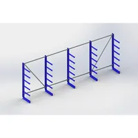 META Kragarmregal META ATLAS ST einseitig, RAL 5010 enzianblau Produktbild