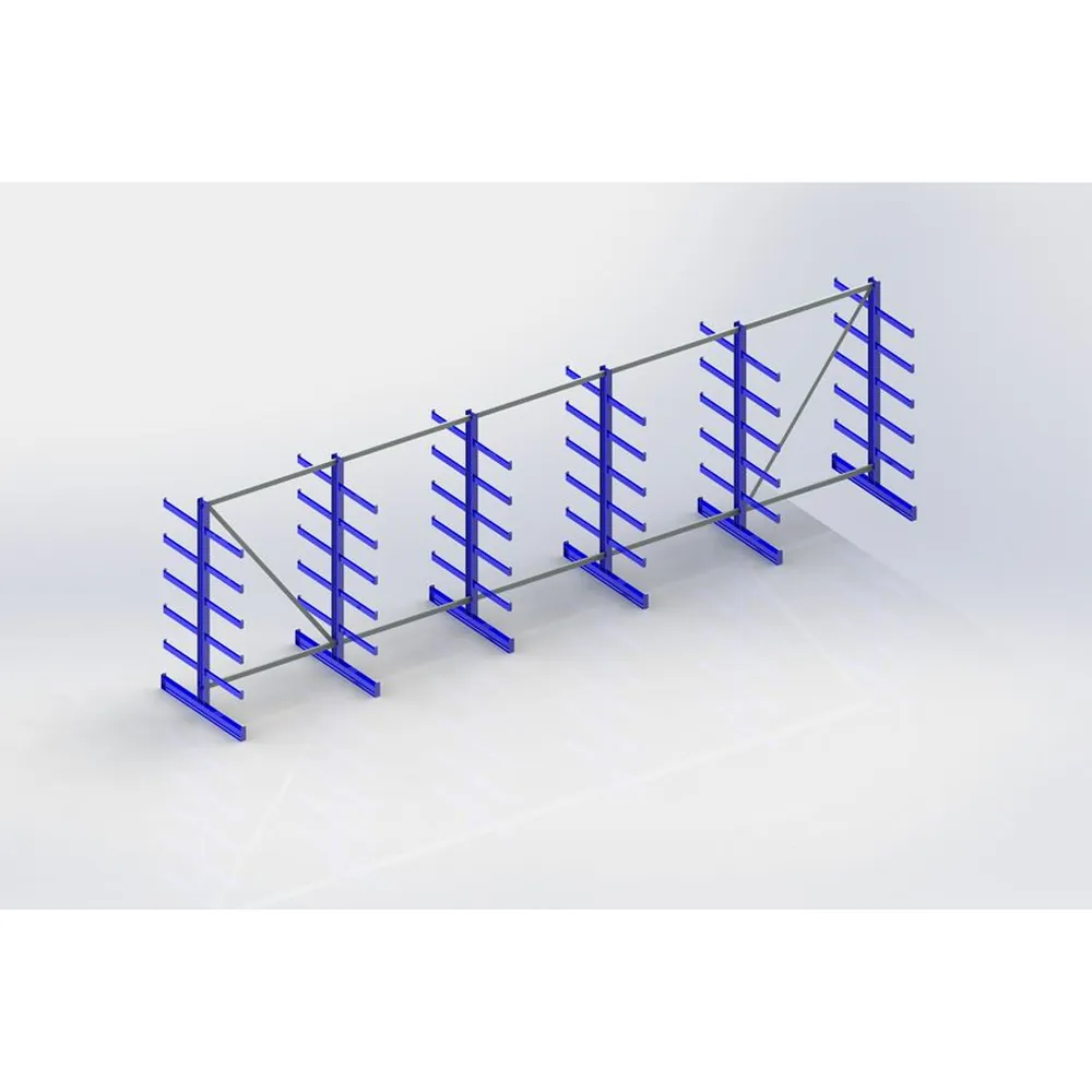 META Kragarmregal META ATLAS ST doppelseitig, RAL 5010 enzianblau Produktbild img1 L