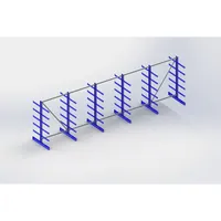 META Kragarmregal META ATLAS ST doppelseitig, RAL 5010 enzianblau Produktbild