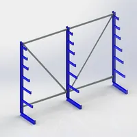 META Langgutregal META ATLAS ST einseitig, RAL 5010 enzianblau Produktbild
