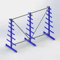 META Langgutregal META ATLAS STdoppelseitig, RAL 5010 enzianblau Produktbild