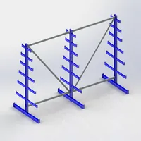 META Langgutregal META ATLAS STdoppelseitig, RAL 5010 enzianblau Produktbild