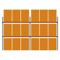 META Palettenregal META MULTIPAL Grundmodul, verzinkt/RAL 2001 Produktbild