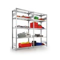 Produktbild von META® - Grundregal CLIP 230 S3 Längsriegel 2000 x 1000 x 300 RAL 7035 kpl. mit