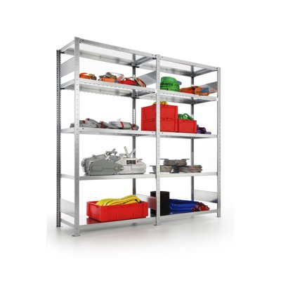 Produktbild von META® - Grundregal CLIP 230 S3 Längsriegel 2000 x 1000 x 300 RAL 7035 kpl. mit 