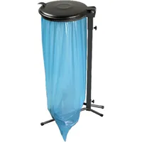 RENNER Müllsackständer 70-120 L grün m. K-deckel grau Produktbild