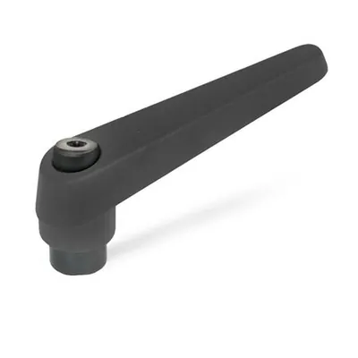Produktbild von Ganter Norm® - Verstellbare Klemmhebel, Zink-Druckguss, Einsatz Stahl brüniert,