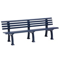 Produktbild von null - Bank Modell Juist 4 Sitzer blau 200 cm