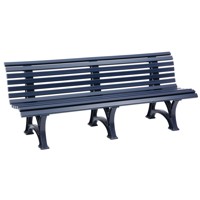 Produktbild von null - Bank Mod. Borkum 4 Sitzer blau 200 cm