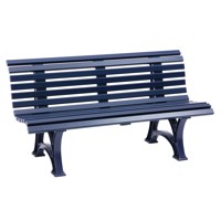 Produktbild von null - Bank Helgoland 3 Sitze blau 1500mm