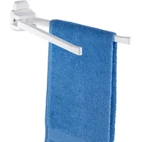 WENKO Handtuchhalter Pure 2-armig, weiß Produktbild