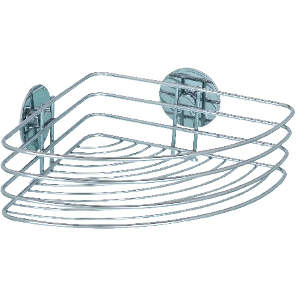 WENKO Eckablage Turbo-Loc Chrom, 26,5x20x10,5 cm Produktbild img1 L