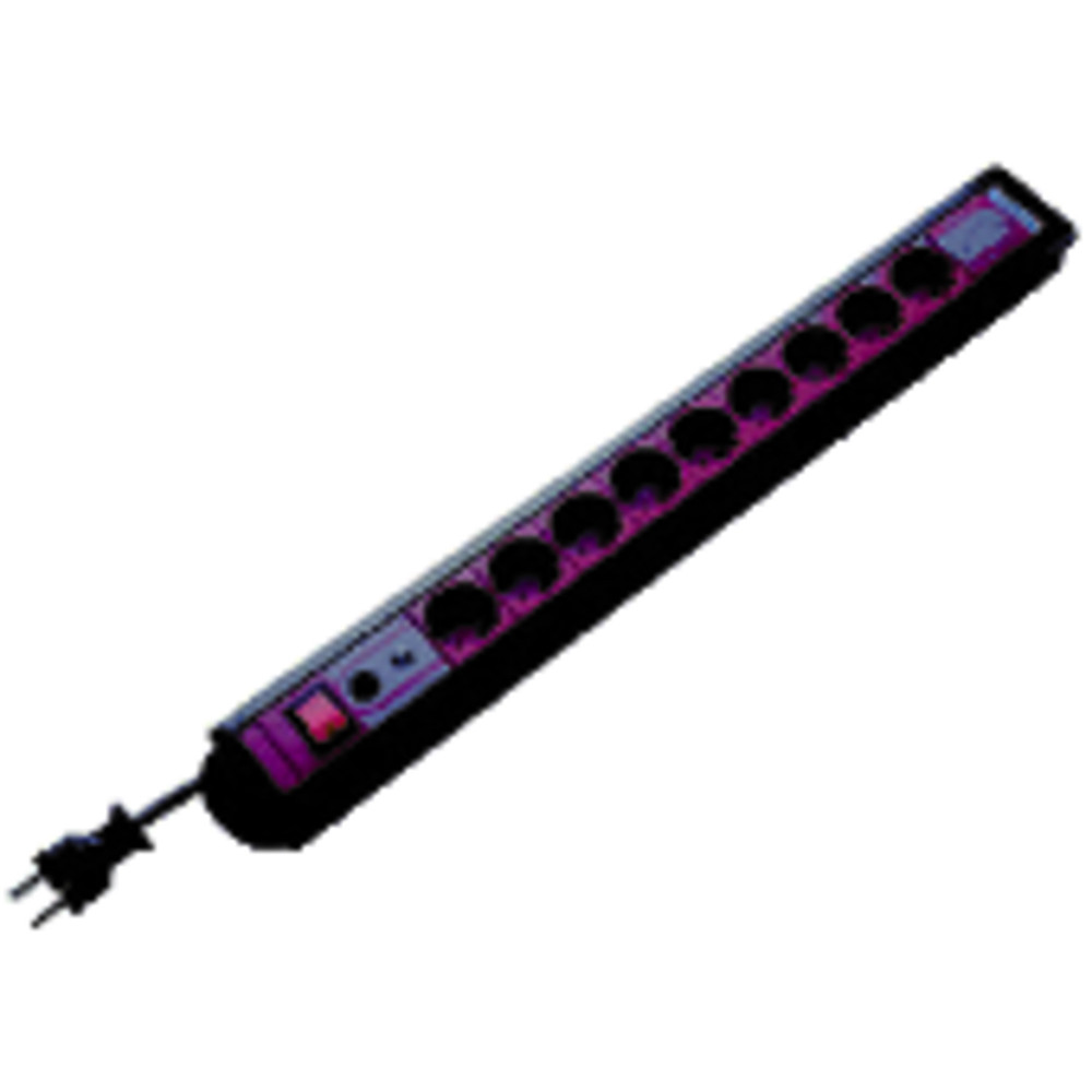 REV Ritter PC Leiste mit Netzfilter SUPRA Line, 9-fach Produktbild img1 L