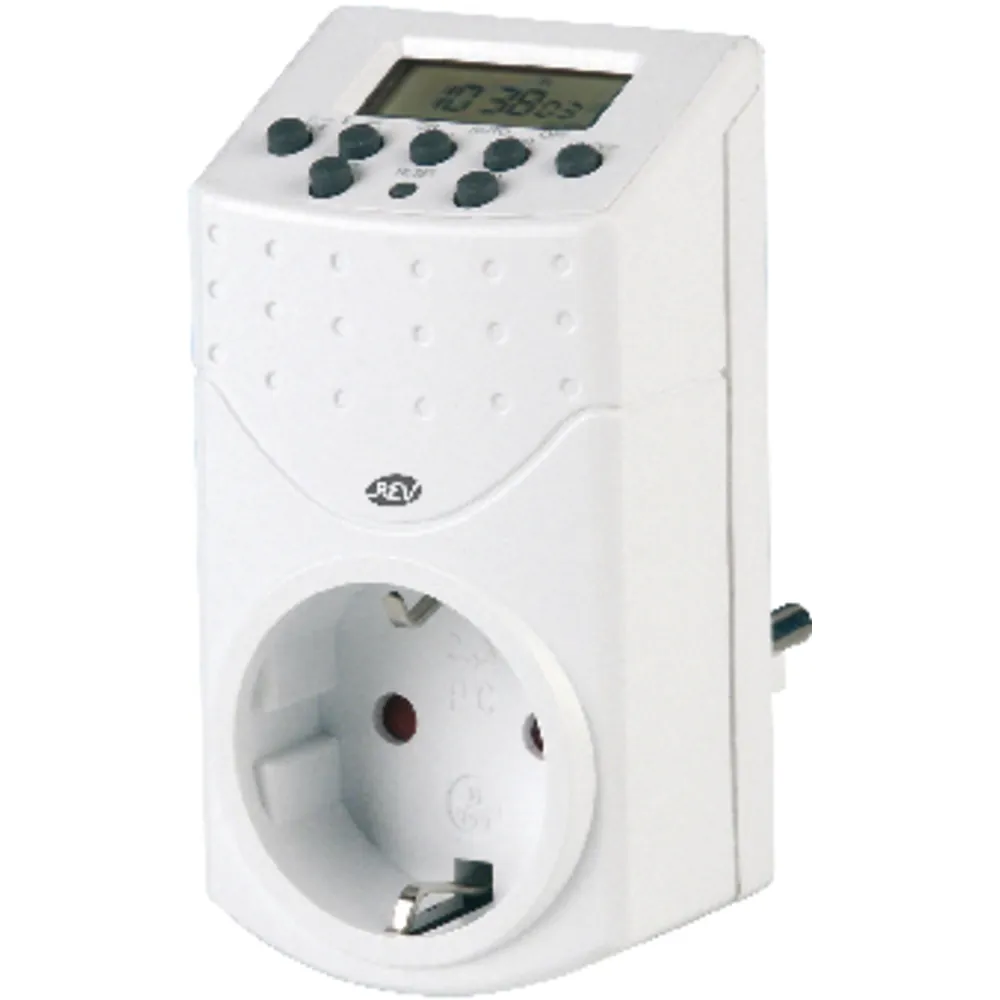 REV Ritter Zeitschaltuhr digital bis 1800 W, weiß Produktbild img1 L