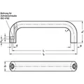Produktbild von Ganter Norm® - Bügelgriffe, Aluminium (565.1-20-100-BL)