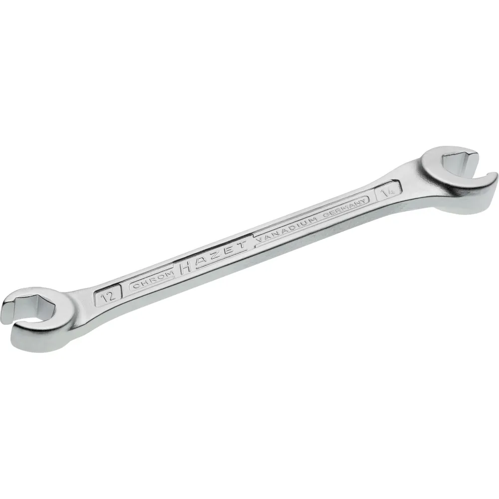 HAZET Doppel-Ringschlüssel ∙ offen 612-12X14 ∙ Außen Sechskant Profil ∙ SW 12 x 14 mm Produktbild img1 L