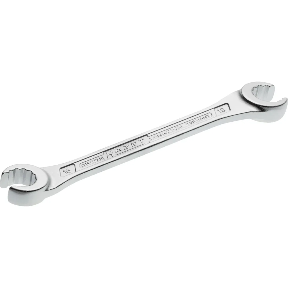 HAZET Doppel-Ringschlüssel ∙ offen 612-16X18 ∙ Außen Doppelsechskant Profil ∙ SW 16 x 18 mm Produktbild img1 L