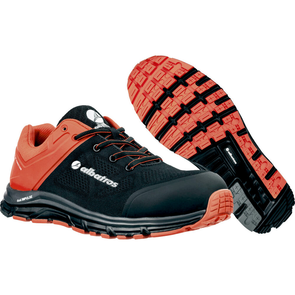 albatros® LIFT RED IMPULSE LOW S1PS ESD FO HRO SR, schwarz/rot, 44 Produktbild img4 L