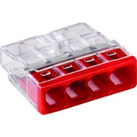 Produktbild von WAGO® - Verbindungs-Klemme VDE COmit 4 x 0,5-2,5mm² rot 6 Stück