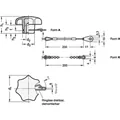 Produktbild von Ganter Norm® - Sterngriffe mit Verliersicherung (6336.13-32-M6-K)