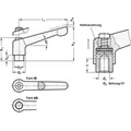 Produktbild von Ganter Norm® - Verstellbare Klemmhebel, Edelstahl, poliert, mit Innengewinde / 