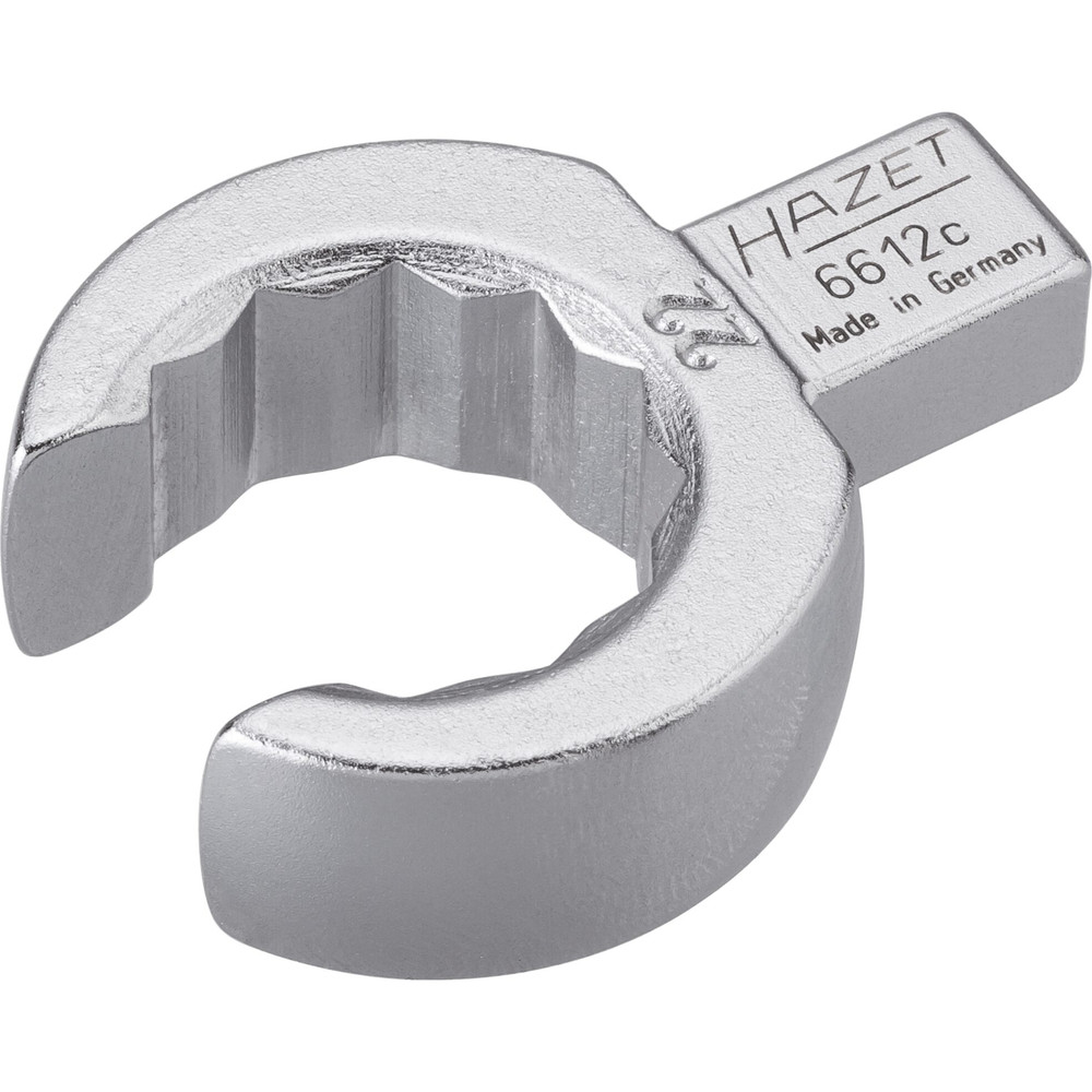 HAZET Einsteck-Ringschlüssel ∙ offen 6612C-22 ∙ 9 x 12 mm Einsteck-Vierkant massiv ∙ Außen Doppelsechskant Profil ∙ SW 22 mm Produktbild img1 L